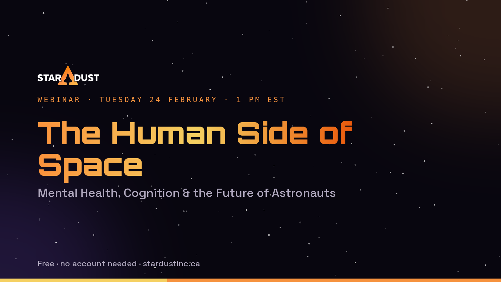 The Human Side of Space: Mental Health, Cognition & the Future of Astronauts